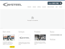 Tablet Screenshot of cavsteel.com.br